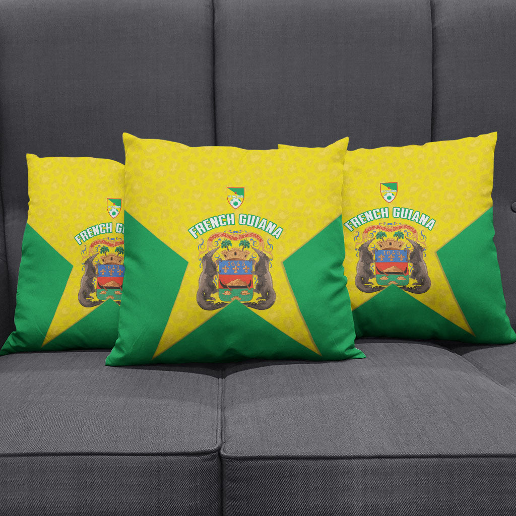 French Guiana Football 2026 Pillow Cover Allez Les Yana Dokos
