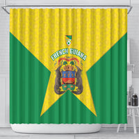 French Guiana Football 2026 Shower Curtain Allez Les Yana Dokos