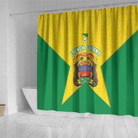 French Guiana Football 2026 Shower Curtain Allez Les Yana Dokos