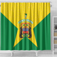 French Guiana Football 2026 Shower Curtain Allez Les Yana Dokos