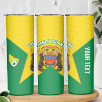 French Guiana Football 2026 Custom Skinny Tumbler Allez Les Yana Dokos