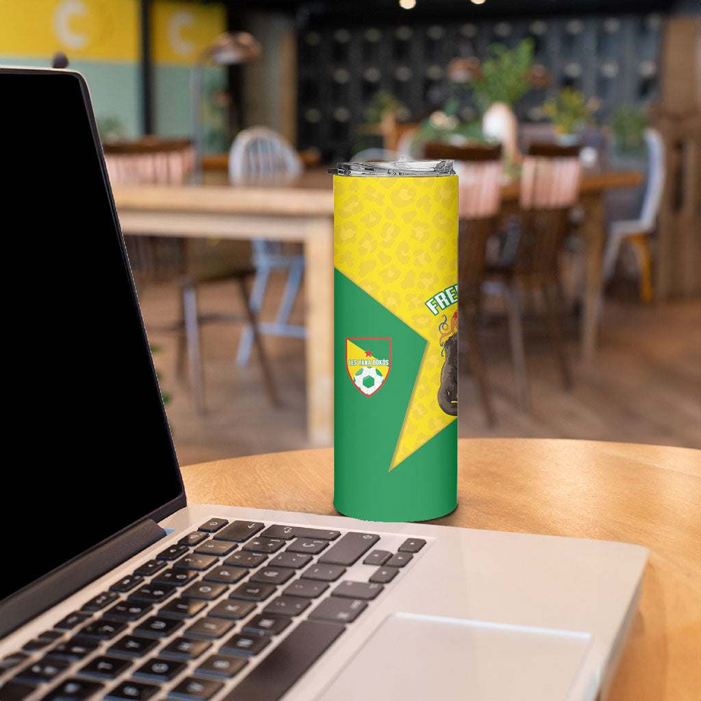 French Guiana Football 2026 Custom Skinny Tumbler Allez Les Yana Dokos