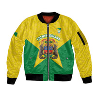 French Guiana Football 2026 Custom Sleeve Zip Bomber Jacket Allez Les Yana Dokos