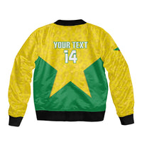 French Guiana Football 2026 Custom Sleeve Zip Bomber Jacket Allez Les Yana Dokos