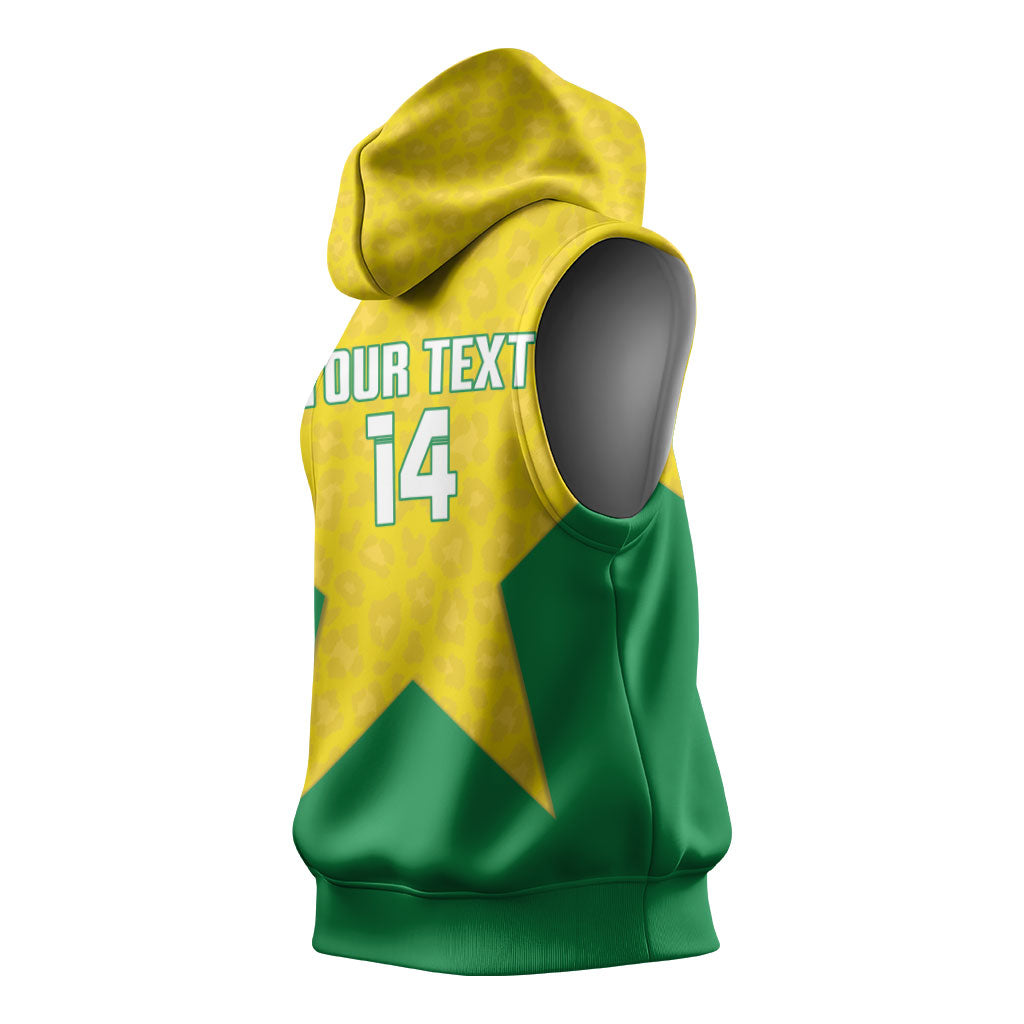 French Guiana Football 2026 Custom Sleeveless Hoodie Allez Les Yana Dokos