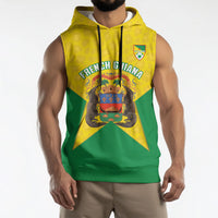French Guiana Football 2026 Custom Sleeveless Hoodie Allez Les Yana Dokos