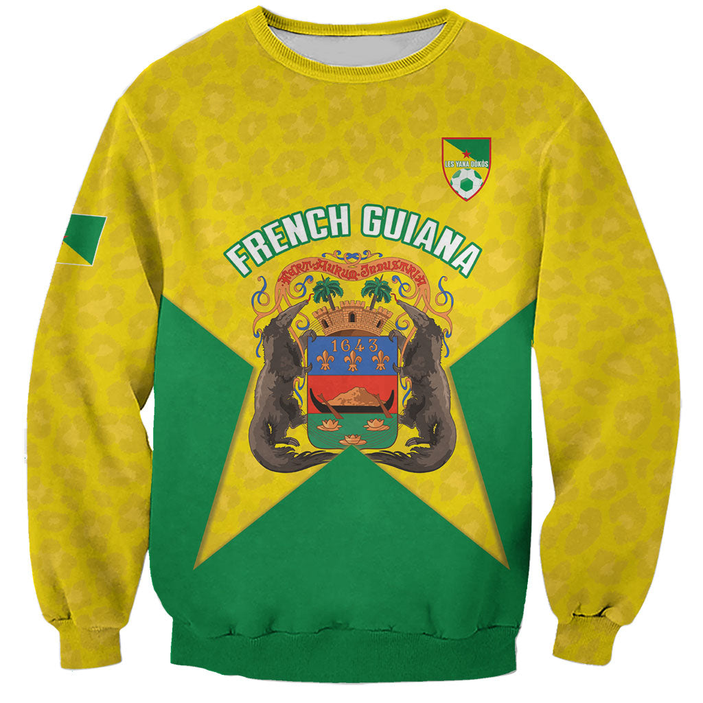 French Guiana Football 2026 Custom Sweatshirt Allez Les Yana Dokos
