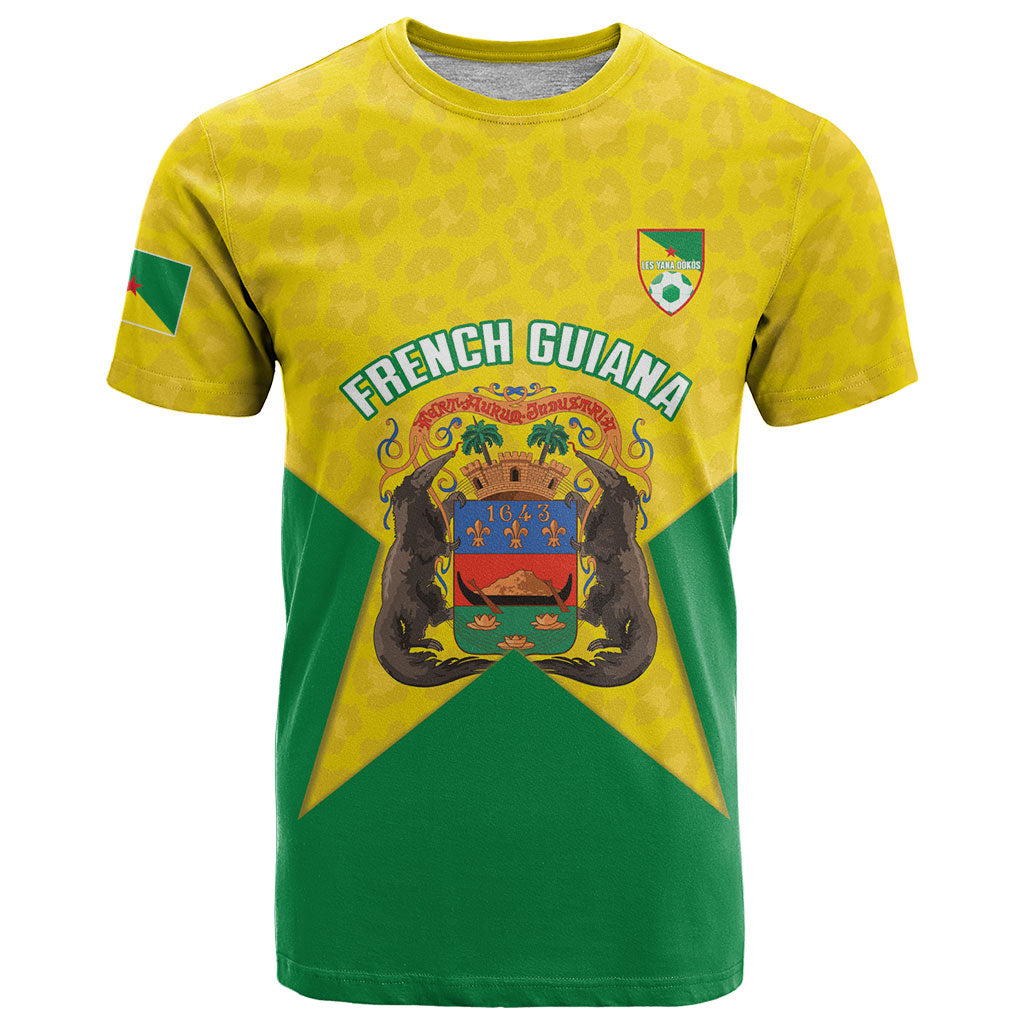French Guiana Football 2026 Custom T Shirt Allez Les Yana Dokos