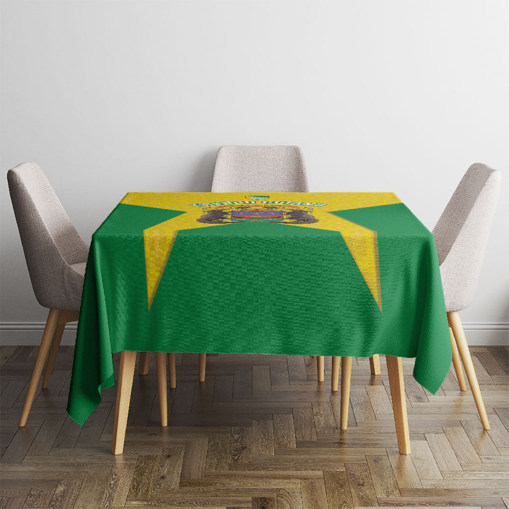 French Guiana Football 2026 Tablecloth Allez Les Yana Dokos