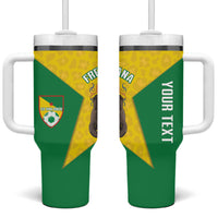 French Guiana Football 2026 Custom Tumbler With Handle Allez Les Yana Dokos