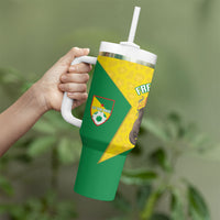 French Guiana Football 2026 Custom Tumbler With Handle Allez Les Yana Dokos