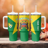 French Guiana Football 2026 Custom Tumbler With Handle Allez Les Yana Dokos