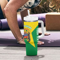 French Guiana Football 2026 Custom Tumbler With Handle Allez Les Yana Dokos
