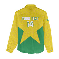 French Guiana Football 2026 Custom Women Casual Shirt Allez Les Yana Dokos