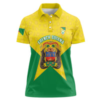 French Guiana Football 2026 Custom Women Polo Shirt Allez Les Yana Dokos