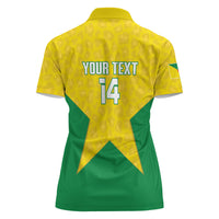 French Guiana Football 2026 Custom Women Polo Shirt Allez Les Yana Dokos