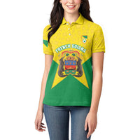 French Guiana Football 2026 Custom Women Polo Shirt Allez Les Yana Dokos