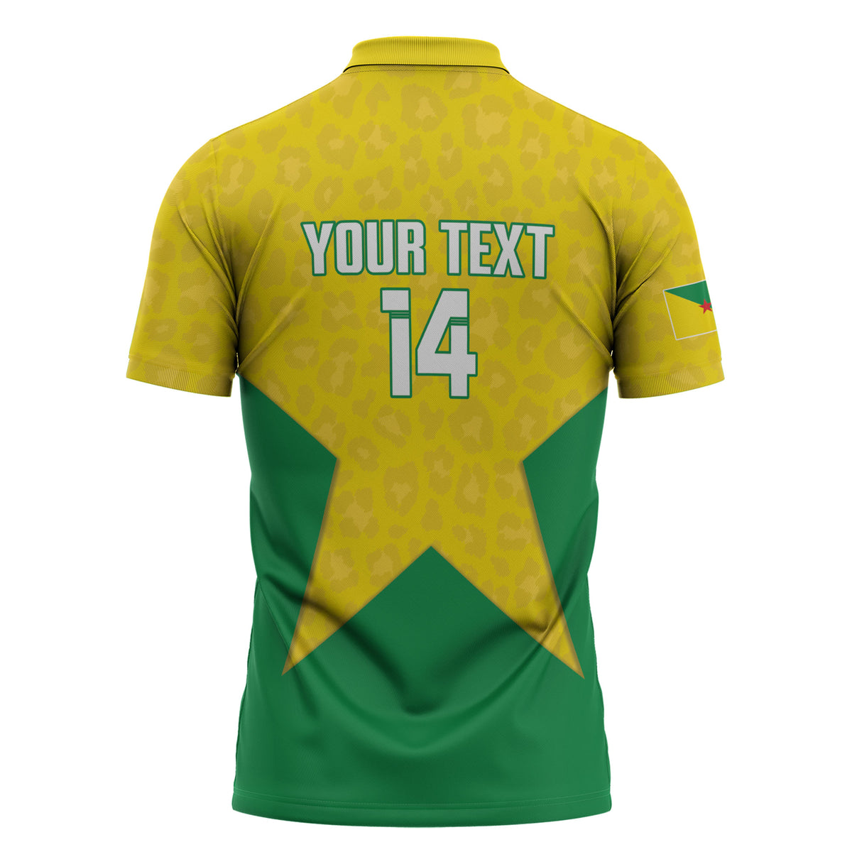 French Guiana Football 2026 Custom Zipper Polo Shirt Allez Les Yana Dokos