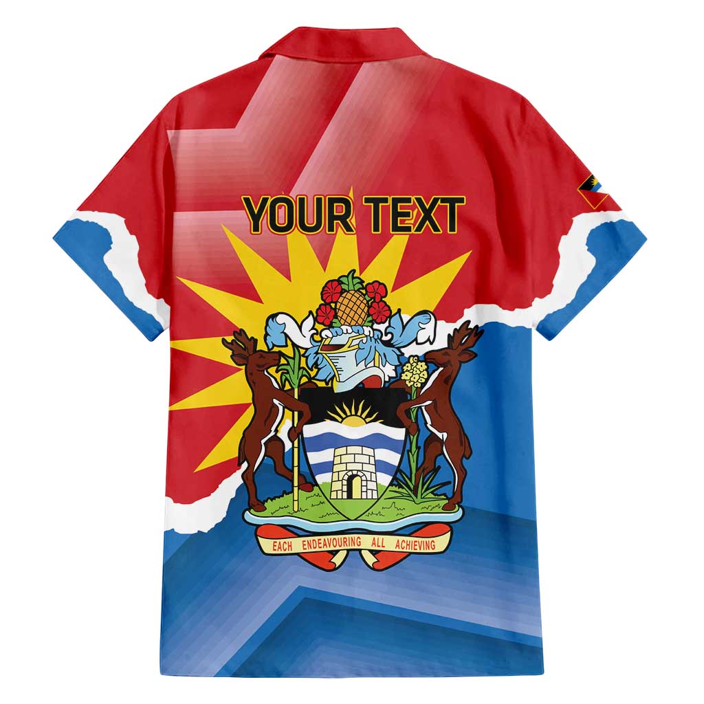 Personalised Antigua and Barbuda Independence Day Family Matching Off Shoulder Maxi Dress and Hawaiian Shirt Fallow Deer With Flag - Wonder Print Shop