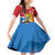 Personalised Antigua and Barbuda Independence Day Family Matching Off Shoulder Short Dress and Hawaiian Shirt Fallow Deer With Flag - Wonder Print Shop