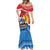 Personalised Antigua and Barbuda Independence Day Mermaid Dress Fallow Deer With Flag - Wonder Print Shop