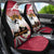 Personalised Latvia Independence Day Car Seat Cover Latvija White Wagtail With Map 106th Anniversary - Wonder Print Shop