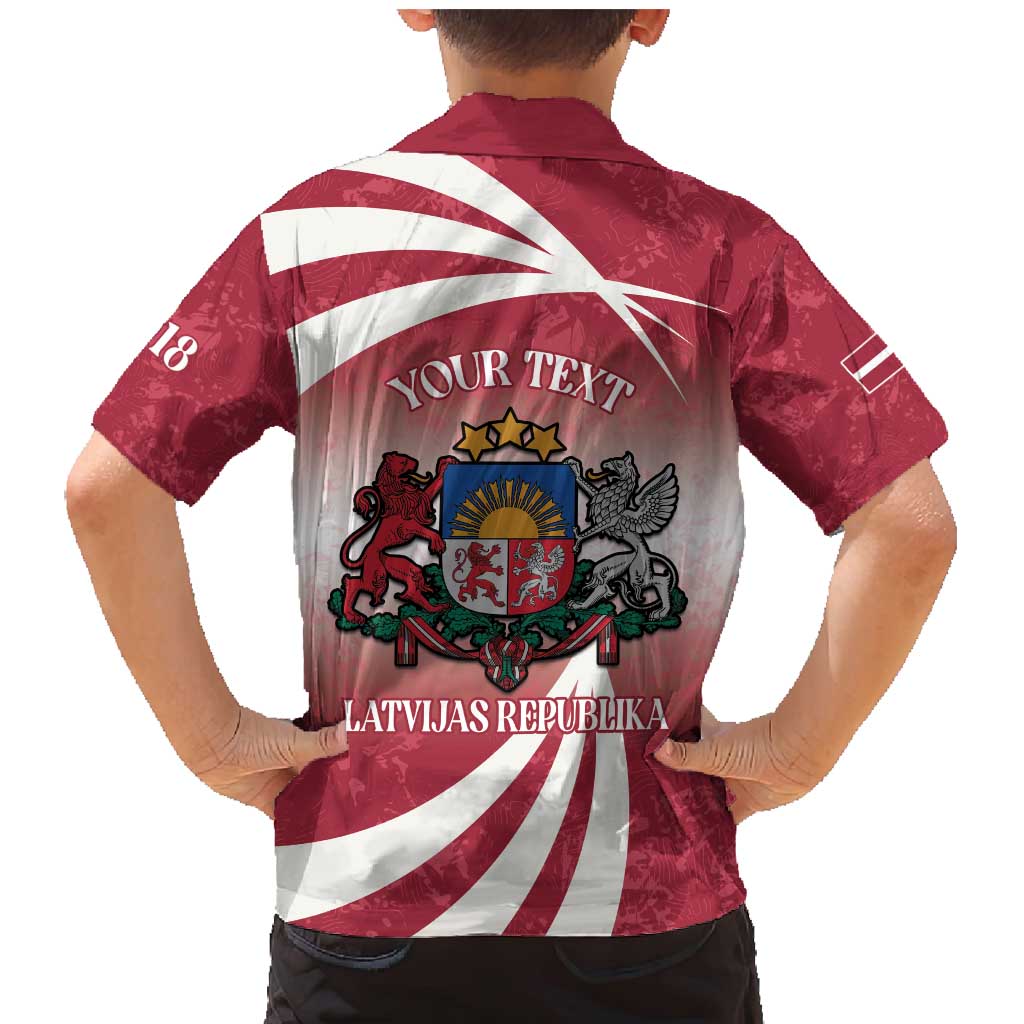 Personalised Latvia Independence Day Family Matching Mermaid Dress and Hawaiian Shirt Latvija White Wagtail With Map 106th Anniversary - Wonder Print Shop
