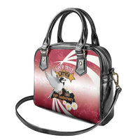 Personalised Latvia Independence Day Shoulder Handbag Latvija White Wagtail With Map 106th Anniversary