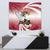 Personalised Latvia Independence Day Tapestry Latvija White Wagtail With Map 106th Anniversary - Wonder Print Shop