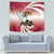 Personalised Latvia Independence Day Tapestry Latvija White Wagtail With Map 106th Anniversary - Wonder Print Shop