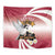Personalised Latvia Independence Day Tapestry Latvija White Wagtail With Map 106th Anniversary - Wonder Print Shop