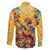 Mexico Day Of The Dead Family Matching Off The Shoulder Long Sleeve Dress and Hawaiian Shirt Sugar Skull Girl With Guitar Colorful Vibes - Wonder Print Shop