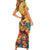 Mexico Day Of The Dead Family Matching Short Sleeve Bodycon Dress and Hawaiian Shirt Sugar Skull Girl With Guitar Colorful Vibes - Wonder Print Shop