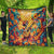 Mexico Day Of The Dead Quilt Sugar Skull Girl With Guitar Colorful Vibes - Wonder Print Shop