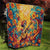 Mexico Day Of The Dead Quilt Sugar Skull Girl With Guitar Colorful Vibes - Wonder Print Shop