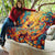 Mexico Day Of The Dead Quilt Sugar Skull Girl With Guitar Colorful Vibes - Wonder Print Shop