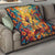 Mexico Day Of The Dead Quilt Sugar Skull Girl With Guitar Colorful Vibes - Wonder Print Shop