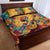 Mexico Day Of The Dead Quilt Bed Set Sugar Skull Girl With Guitar Colorful Vibes - Wonder Print Shop