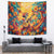 Mexico Day Of The Dead Tapestry Sugar Skull Girl With Guitar Colorful Vibes - Wonder Print Shop