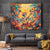 Mexico Day Of The Dead Tapestry Sugar Skull Girl With Guitar Colorful Vibes - Wonder Print Shop