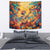 Mexico Day Of The Dead Tapestry Sugar Skull Girl With Guitar Colorful Vibes - Wonder Print Shop