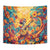 Mexico Day Of The Dead Tapestry Sugar Skull Girl With Guitar Colorful Vibes - Wonder Print Shop