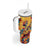 Mexico Day Of The Dead Tumbler With Handle Sugar Skull Girl With Guitar Colorful Vibes - Wonder Print Shop