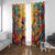 Mexico Day Of The Dead Window Curtain Sugar Skull Girl With Guitar Colorful Vibes - Wonder Print Shop
