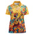 Mexico Day Of The Dead Women Polo Shirt Sugar Skull Girl With Guitar Colorful Vibes - Wonder Print Shop