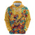 Mexico Day Of The Dead Zip Hoodie Sugar Skull Girl With Guitar Colorful Vibes - Wonder Print Shop