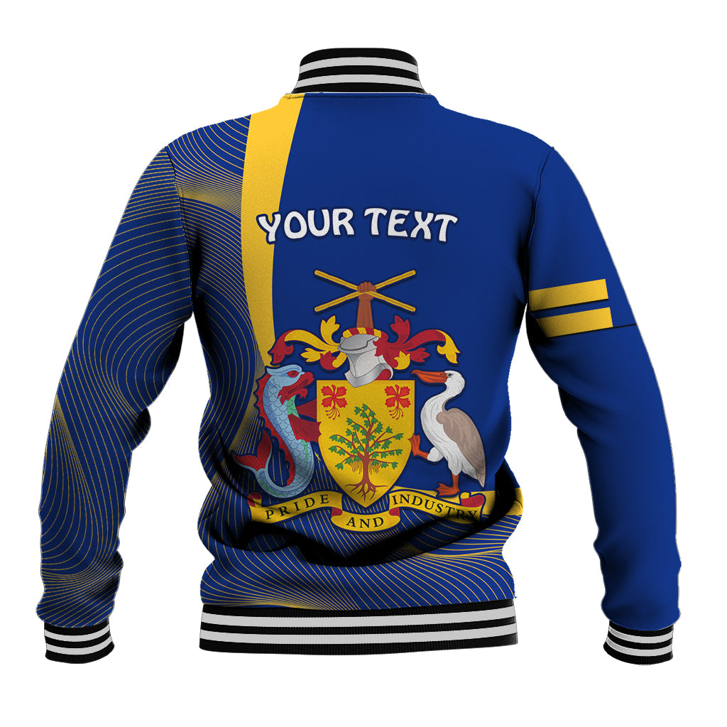 Personalised Barbados Independence Day Baseball Jacket 30 November Happy Anniversary Barbadian - Wonder Print Shop