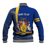 Personalised Barbados Independence Day Baseball Jacket 30 November Happy Anniversary Barbadian - Wonder Print Shop