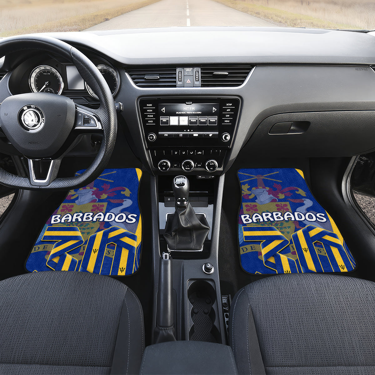 Barbados Independence Day Car Mats 30 November Happy Anniversary Barbadian - Wonder Print Shop