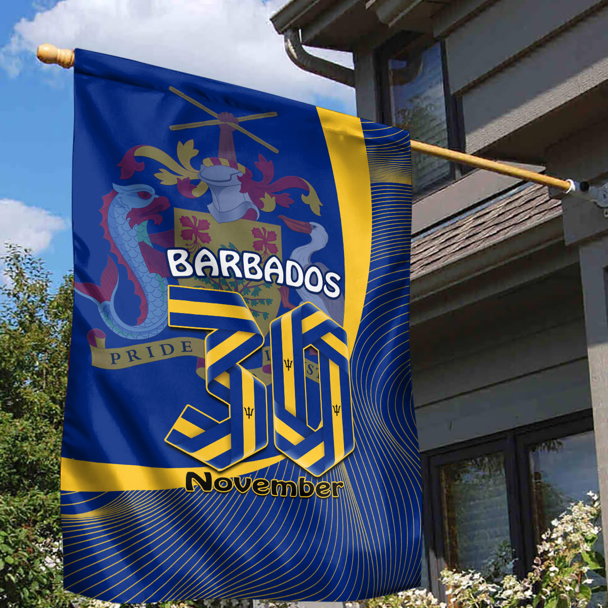 Barbados Independence Day Garden Flag 30 November Happy Anniversary Barbadian - Wonder Print Shop